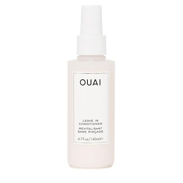 4.	OUAI Leave In Conditioner & Heat Protectant Spray - Prime Hair for Style, Smooth Flyaways, Add Shine and Use as Detangling Spray - No Parabens, Sulfates or Phthalates (4.7 oz)