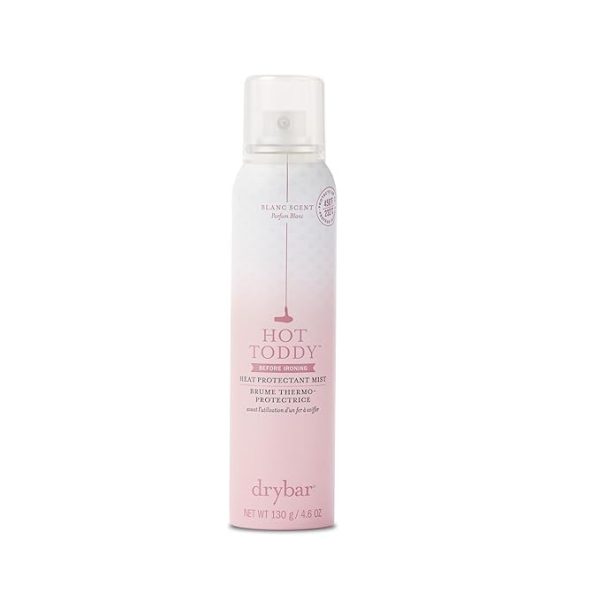 Drybar Hot Toddy Heat Protectant Mist Blanc Scent - Full Size| Lightweight Heat Protectant for Hair protects from Heat & Styling with Curling, Straightening and Styling Irons