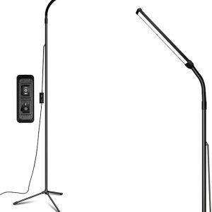 Led Floor Lamp for eyelash extensions Standing light Floor Lamps for Office Standing Lamp Brightness eyelash lamp tattoo Light Eye Caring Reading lamp for Bedroom makeup light lash light extension
