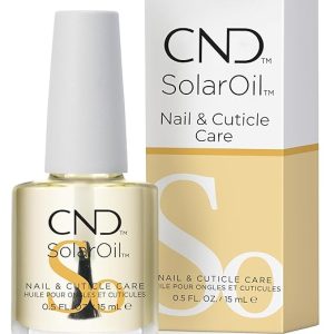 CND SolarOil Cuticle Oil, Blend Of Jojoba, Vitamin E, Rice Bran & Sweet Almond Oils, Moisturizes & Conditions