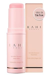 KAHI Wrinkle Bounce Multi Balm Stick | PDRN Collagen Wrinkle Stick | All-in-One Hydrating Lip Balm Eye Cream Neck Cream Make Up Base & Face Mist Moisture Balm | Daily Face Moisturizer