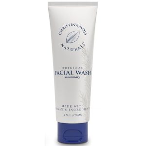 Christina Moss Naturals Facial Wash, Natural and Organic Ingredients with Rosemary Essential Oil, Plant-Based, No Parabens