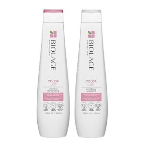 Biolage Color Last Shampoo & Conditioner Set - Helps Protect Hair and Maintain Vibrant Color For Color-Treated Hair, Paraben & Silicone-Free, Vegan, Packaging May Vary