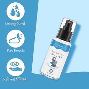 Eyelid Cleansing Spray for Children with 50 Cotton Rounds - Tear-Free, Natural Ingredients | Ideal for Gentle Eye Care and Daily Use | 100ml/3.42 fl oz