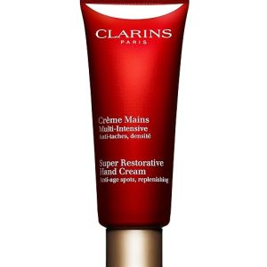 Clarins Super Restorative Hand Cream | Anti-Aging | Targets Dark Spots and Wrinkles | Promotes Youthful-Looking Hands Immediately and Over Time | Shea and Mango Butters Nourish, Soften and Smoothe