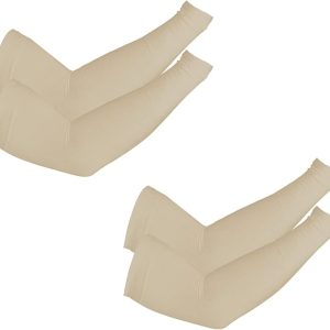 PFFY 2 Pairs UV Protection Cooling Arm Sleeves for Men and Women UPF 50 Sun Sleeve