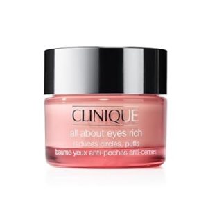 Clinique All About Eyes Rich Eye Cream For Dark Circles With Hyaluronic Acid | Hydrating, Brightening + Depuffing
