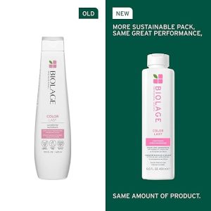 Biolage Color Last Shampoo & Conditioner Set - Helps Protect Hair and Maintain Vibrant Color For Color-Treated Hair, Paraben & Silicone-Free, Vegan, Packaging May Vary