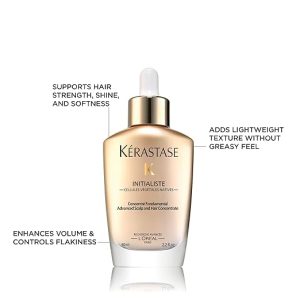 KÉRASTASE Initialiste Hair Serum, Hair & Scalp Treatment, Thickens, Strengthens & Prevents Damage, Adds Softness & Shine for Thin & Weakened Hair, 2.2 Fl Oz