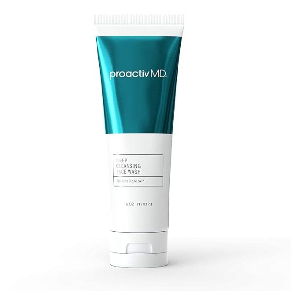 Proactiv MD Exfoliating Face Wash, Gentle and Hydrating Facial Cleanser and Acne Treatment for Sensitive Skin, 6 Oz Clear Unscented