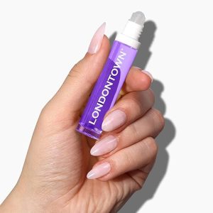 LONDONTOWN Roll and Glow Cuticle Oil - Nail Care Strengthener and Moisturizer for Dry Cracked Cuticles, Travel-Friendly Nail Treatment, 0.2 Fl oz