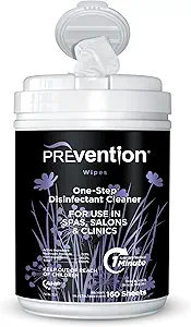 All Purpose Disinfectant Wipes – Canister of Cleaning Wipes for Salons, Spas, Wellness Centers and Yoga Studios – Hospital Grade Surface Sanitizing – 160 Count