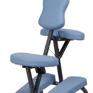 Nova Microdermabrasion Portable Massage Chair Foldable Tattoo Therapy Chair 4 Inches Thickness Sponge Face Cradle Spa Salon Massage Chair (Blue)
