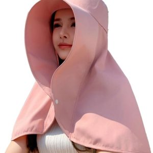Sun Hats for Women Sun Protection Wide Brim Shawl with Neck Flap Hiking Visor Hat Outdoor Summer Beach