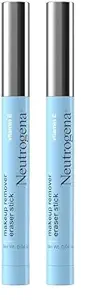 Neutrogena Makeup Remover Eraser Stick with Vitamin E, Easy-to Use & Travel-Friendly Makeup Removing Gel Pen for On-the-Go Touch-Ups of Stray or Smudged Eyeliner, Lipstick, & More, 0.04 oz (Pack of 2)