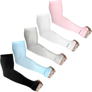Achiou Arm Sun Sleeves Compression UV Protection Cooling for Men Women Summer Sunblock Basketball Football, Cover Arms Tattoo