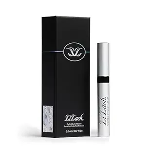 LiLash Purified Eyelash Physician-Formulated Serum for Fuller & Longer Looking Eyelashes | Natural Eyelash Enhancer Safe for Sensitive Eyes & Contact Lens Wearers | 90-Day Supply (2mL)