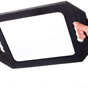 Double Handle Mirror - Large Hand Held Mirror(16.14" x 9.84") Barber Mirrors Handheld,Salon Hand Mirrors with Handle,Barbershop Hair Salon Equipment Hairstylist and Barber Accessories