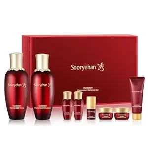 Sooryehan Ginseng Skincare Set - Hyobidam Korean Skin Care Set, Premium Gift Set for Intense Hydration, Firm Skin, Wild Ginseng, 13.53 fl oz