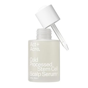 Act+Acre Cold Processed Stem Cell Scalp Serum - Promotes Thicker and Fuller-Looking Hair - Soothes and Hydrates the Scalp - Sulphate and Paraben Free - Aloe Vera for Improved Scalp Health.
