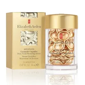 Elizabeth Arden Advanced Ceramide Face Serum Capsules, Anti-Aging Skincare, Fragrance-Free Hydrating Formula for Radiant, Firm Skin, Nourishing and Strengthening