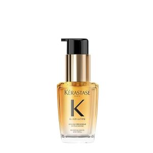 Kerastase Elixir Ultime L'Huile Original Hair Oil For All Hair Types - Hydrates, Strengthens and Adds Shine With Heat Protection and Frizz Control, With Wild Camellia