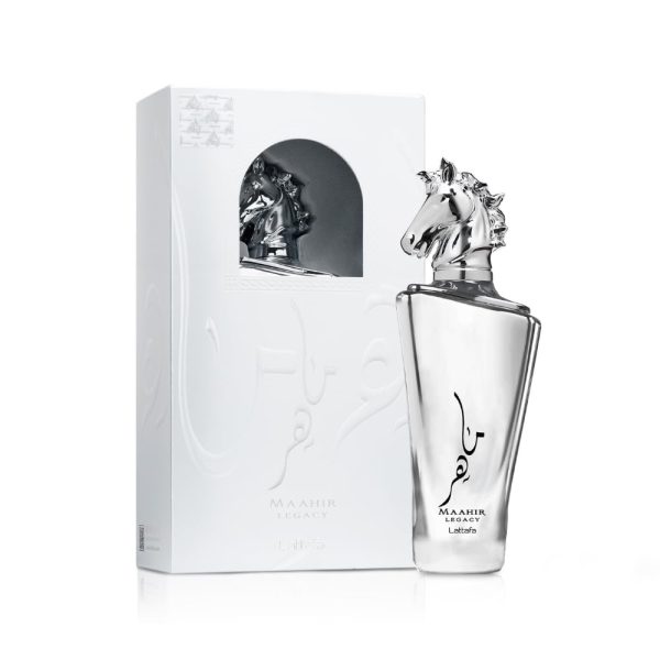 Lattafa Maahir Legacy - Aromatic Spicy, Citrus, Amber Wood - Eau de Parfum Long-Lasting Fragrance for Men, 3.40 Ounce / 100 ml
