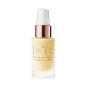 Josie Maran Micro Milk Activator Face Serum - Hydrating & Brightening Facial Serum with Argan Milk, Niacinamide & Kojic Acid - Anti-Aging Renewal Drops for Smooth, Radiant Skin (0.5 Fl Oz)