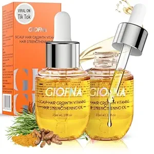 Hair Oil, Rosemary Serum for Hair Growth, Scalp Care for Curly, Thick, Frizzy, and Damaged Hair, Reduce Hair Loss for Women and Men (2Pcs)