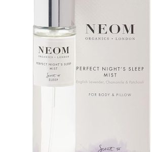 NEOM - Lavender & Chamomile Mist for Body & Pillow, 100ml (3.38 Fl Oz)| Perfect Night's Sleep Range | Essential Oils | Sleep Mist & Relaxing Bed Spray