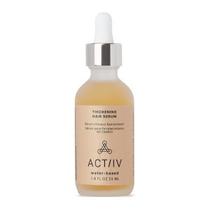 ACTIIV Thickening Hair Serum - Water Based | Supports the Appearance of Thicker, Fuller-Looking Hair, Lightweight Water-Based Formula, Non-Greasy, All Hair Types, 1.8 oz