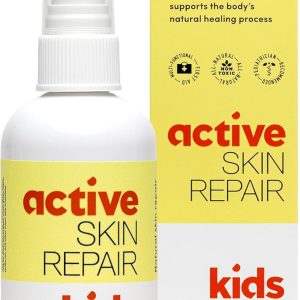 Active Skin Repair Kids First Aid Spray - Non-Toxic & Natural Antiseptic for Minor Cuts, Wounds, Scrapes, Rashes, Sunburns, and Other Irritations (3oz Spray)