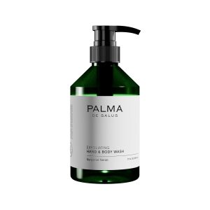 Plant-Based Exfoliating Hand & Body Wash | Hydrating Formula with Avocado Oil & Betaine | Gentle scrub with upcycled olive pits | Organic Bergamot Neroli Scent | 17 fl oz