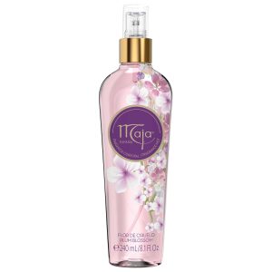 Maja Plum Blossom Perfumed Body Mist with Floral and Fruity notes to refresh yourself any time, Transparent Purple, 8.1 Fl Oz, Spray Bottle