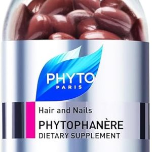 PHYTO Phytophanère 100% Natural Hair Loss Thinning Dietary Supplement, 2-Month Supply 120 Count (Pack of 1)