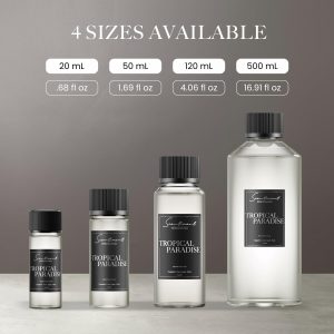 Tropical Paradise Diffuser Oil | Aromatherapy Fragrance Inspired by 5-Star Hotels | Luxurious Scent with Notes of Grapefruit, Green Apple, Musk (20 mL) Visit the Scentiment Store