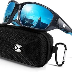 suoso Sports Polarized Sunglasses for Men: Womens UV400 Protection Sun Glasses Wrap Around Goggles for Fishing Driving TR90