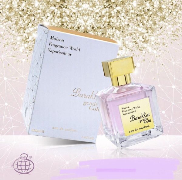 Fragrance World Barakkat Gentle Gold Eau de Parfum Spray for Unisex, 3.4 Ounce