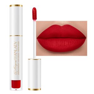 Red Lipstick Long Lasting Lipsticks for Women Pigmented Smudgeproof Transferproof Vegan Cruelty Free Lip Makeup (A48 Tea Time, 1 Pack)