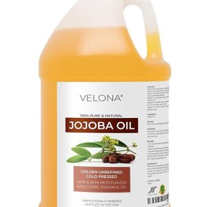 Jojoba Oil - 64 oz | 100% Pure and Natural | Golden, Unrefined, Cold Pressed, Hexane Free | Moisturizing Face, Hair, Body, Skin Care, Stretch Marks, Cuticles