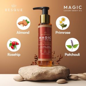 Magic Body Oil, 3.38 FL OZ, After Shower Body Oil For Women, Hydrating Skin Care For Full Body That Plumps, Tightens, and Firms Skin With Natural Ingredients, Luxury Spa Gifts - Pack of 1