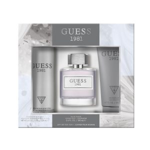 UESS 1981 Men/Homme Eau de Toilette 3 Piece Gift Set - Cologne Spray 3.4 Fl. Oz., Deodorizing Body Spray 6.0 Oz., & Shower Gel 6.7 Fl. Oz.