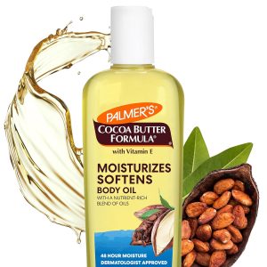 Palmer's Cocoa Butter Moisturizing Body Oil with Vitamin E, 8.5 Oz, Nourishing Formula for Radiant Looking Glow and Skin Hydration, Lightweight and Instant Absorption for Bath, Body and Shower