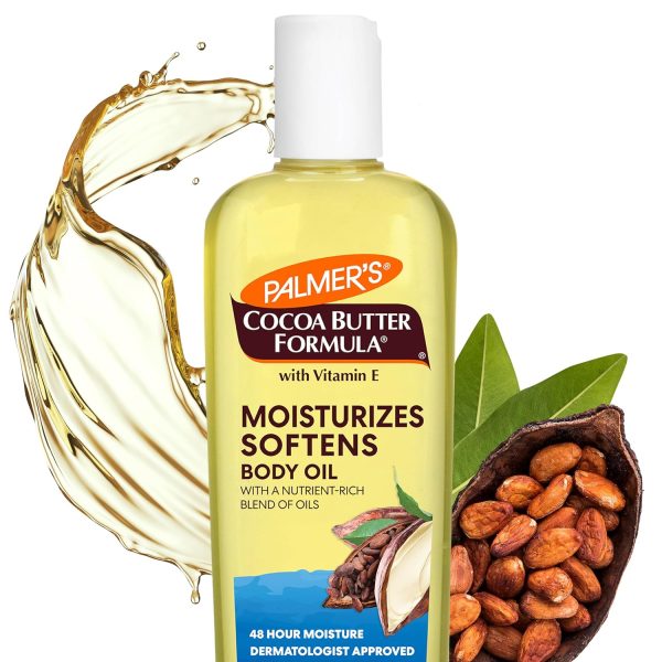Palmer's Cocoa Butter Moisturizing Body Oil with Vitamin E, 8.5 Oz, Nourishing Formula for Radiant Looking Glow and Skin Hydration, Lightweight and Instant Absorption for Bath, Body and Shower