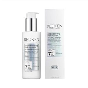 Redken Acidic Bonding Concentrate 24/7 Night & Day Serum For Damaged Hair - Nourishes & Restores, Overnight Repair & Protection