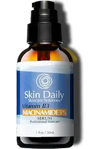 SkinDaily Niacinamide Serum for Face -1oz- Vitamin B3 Pore Minimizer Dermatologist Recommend Concentration - Targets Aging Skin, Wrinkles, Dark Spots - Superior Moisturizer and Skin Brightening