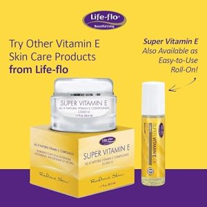 Life-flo Super Vitamin E Oil 5000IU with 8 Vitamin E Compounds | Skin & Antioxidant Support | Soothing Hydration | 4oz