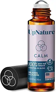 UpNature Calm Essential Oil Roll On - 100% Natural Stress Relief Aromatherapy - Relaxation Self Care Gifts for Women & Men