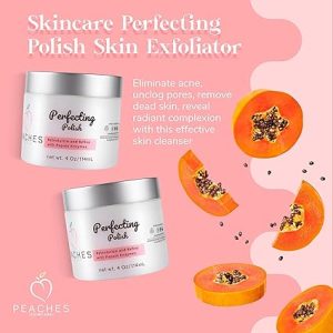 Vegan Exfoliating Scrub – Gentle Face Exfoliator for Delicate Skin with Sugar, Lavender, and Arnica Montana – Helps Improve Skin Texture and Clarity – Perfecting Polish (4 oz)